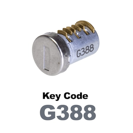 Global Replacement Lock Cylinder, For Non-Master Key Applications, For use in Locks with Key Code G388 KC-SNM-NK-388